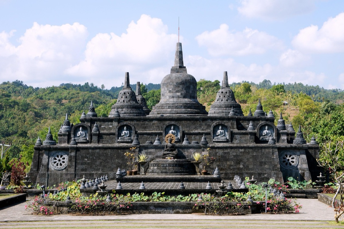 Hindu temple archway in Bali