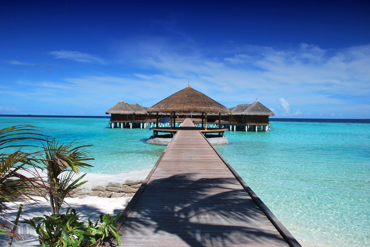 Bali beach with white sand and turquoise water