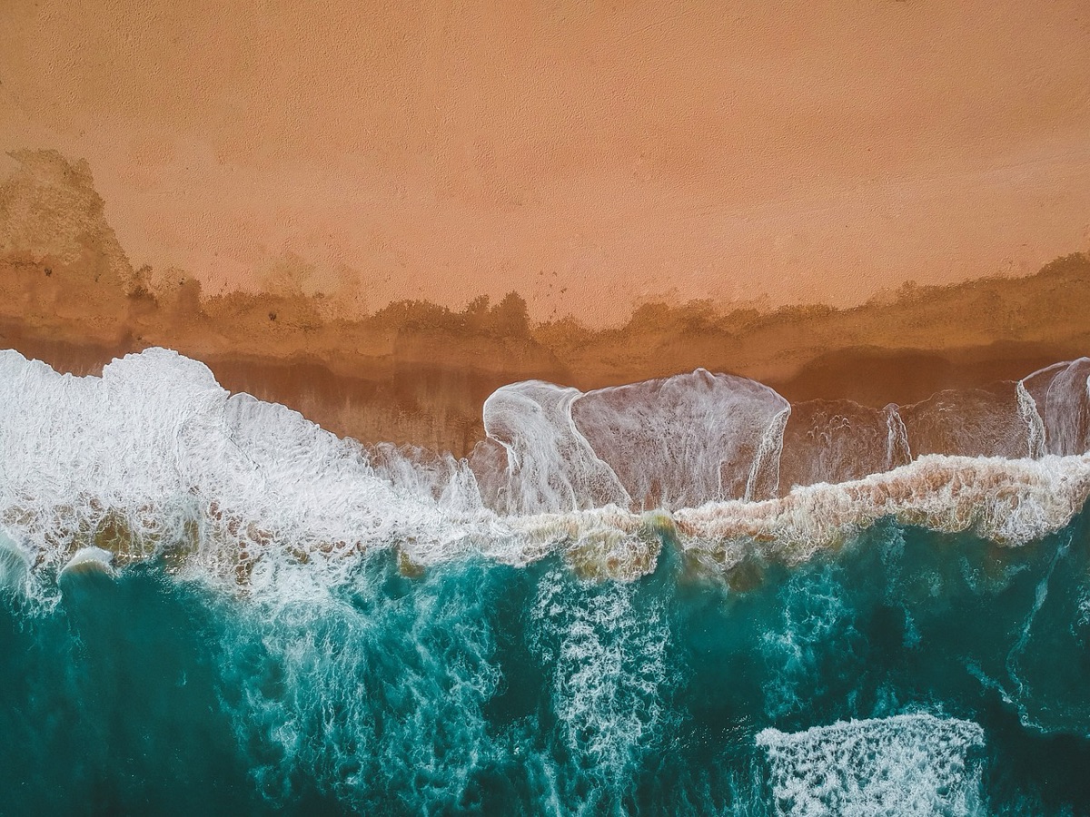 Bali beach with white sand and turquoise water