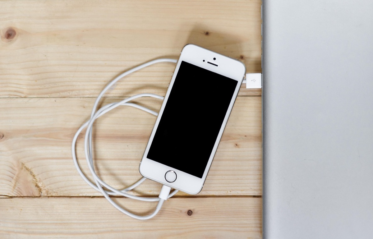 Bali smartphone with charging cable